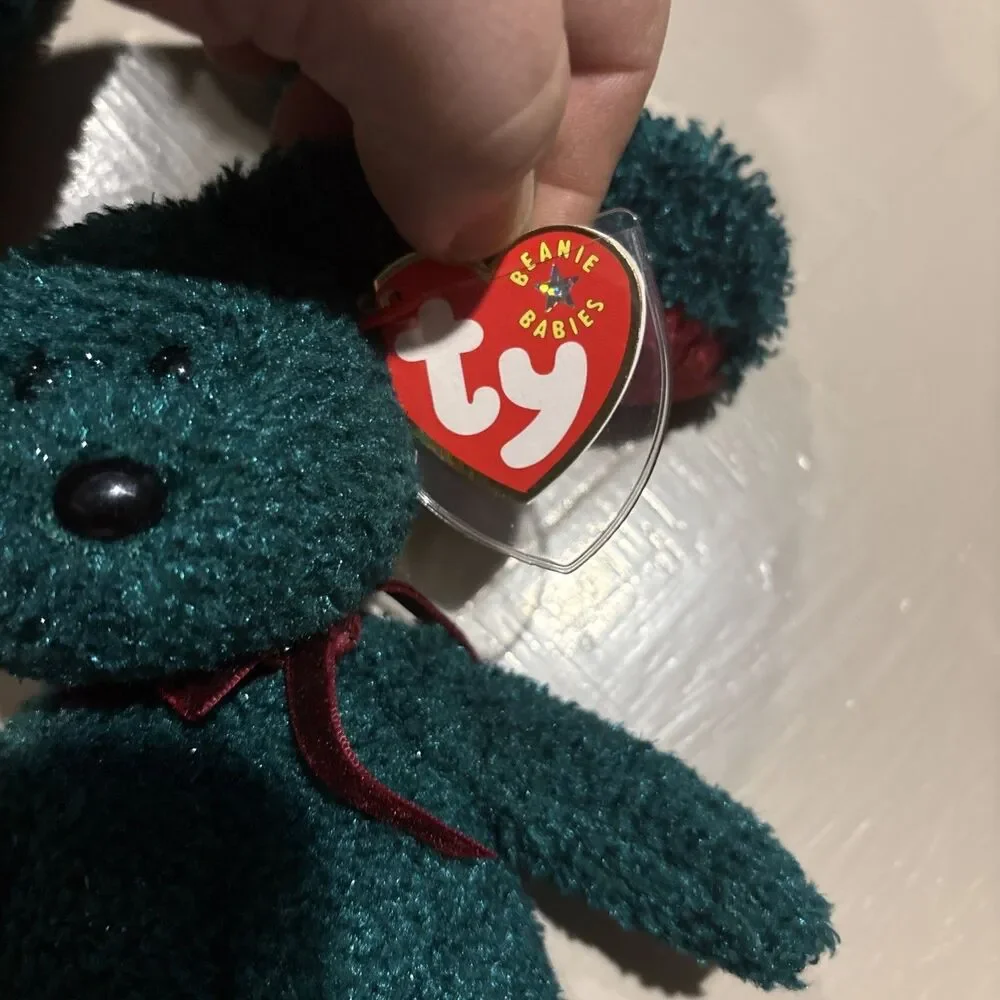 TY Beanie Baby Holiday Teddy 2001 – Large & Medium – Mint w/ Tags
